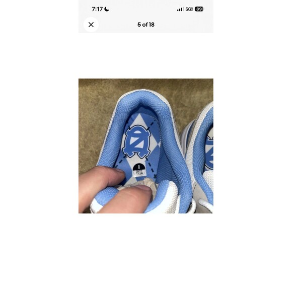 Nike Air Max NCAA  Verse North Carolina Size 8 New with Box main image 9
